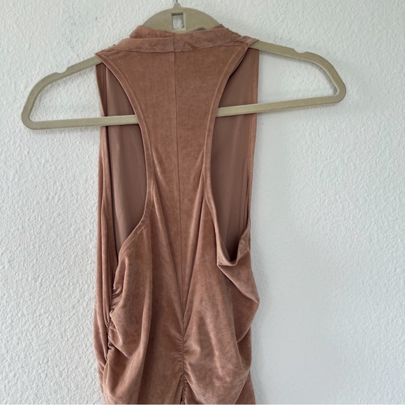 ALC Inez Faux Suede Midi Dress - Picture 5 of 8